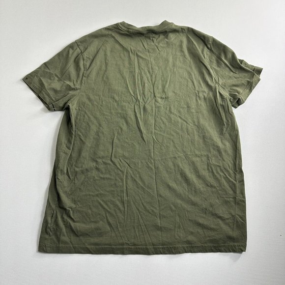 GUESS‎ Los Angeles Men’s Short Sleeve T-Shirt Size XL Green Black Camo Casual - Picture 2 of 8